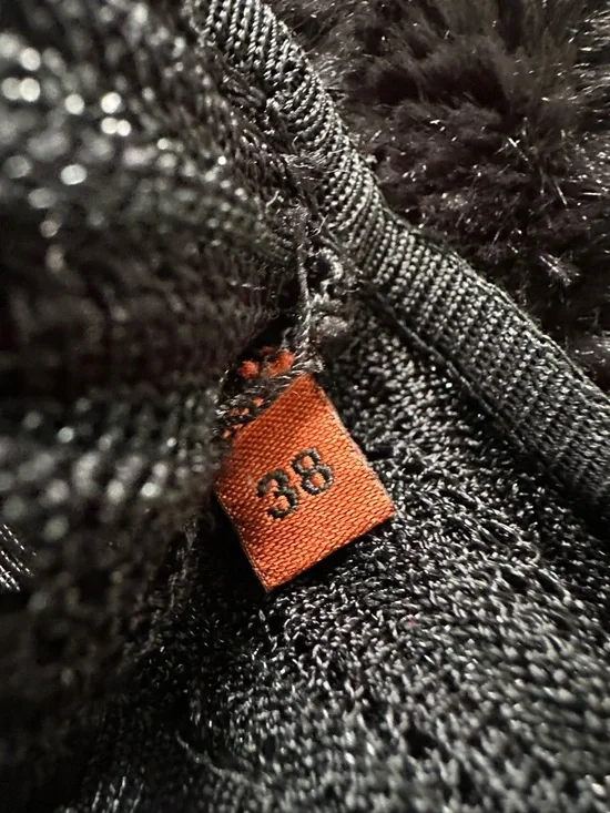 Missoni Black Sleeveless Ribbed Knit Midi Dress - Picture 3 of 4